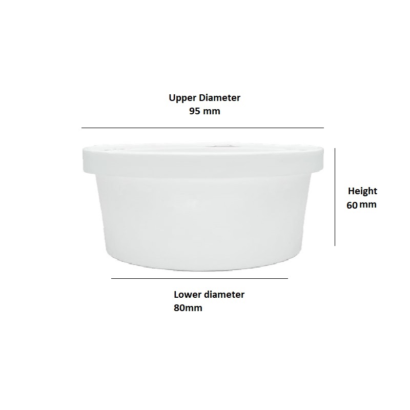 180 ml -Paper tub With lid - Saattvic